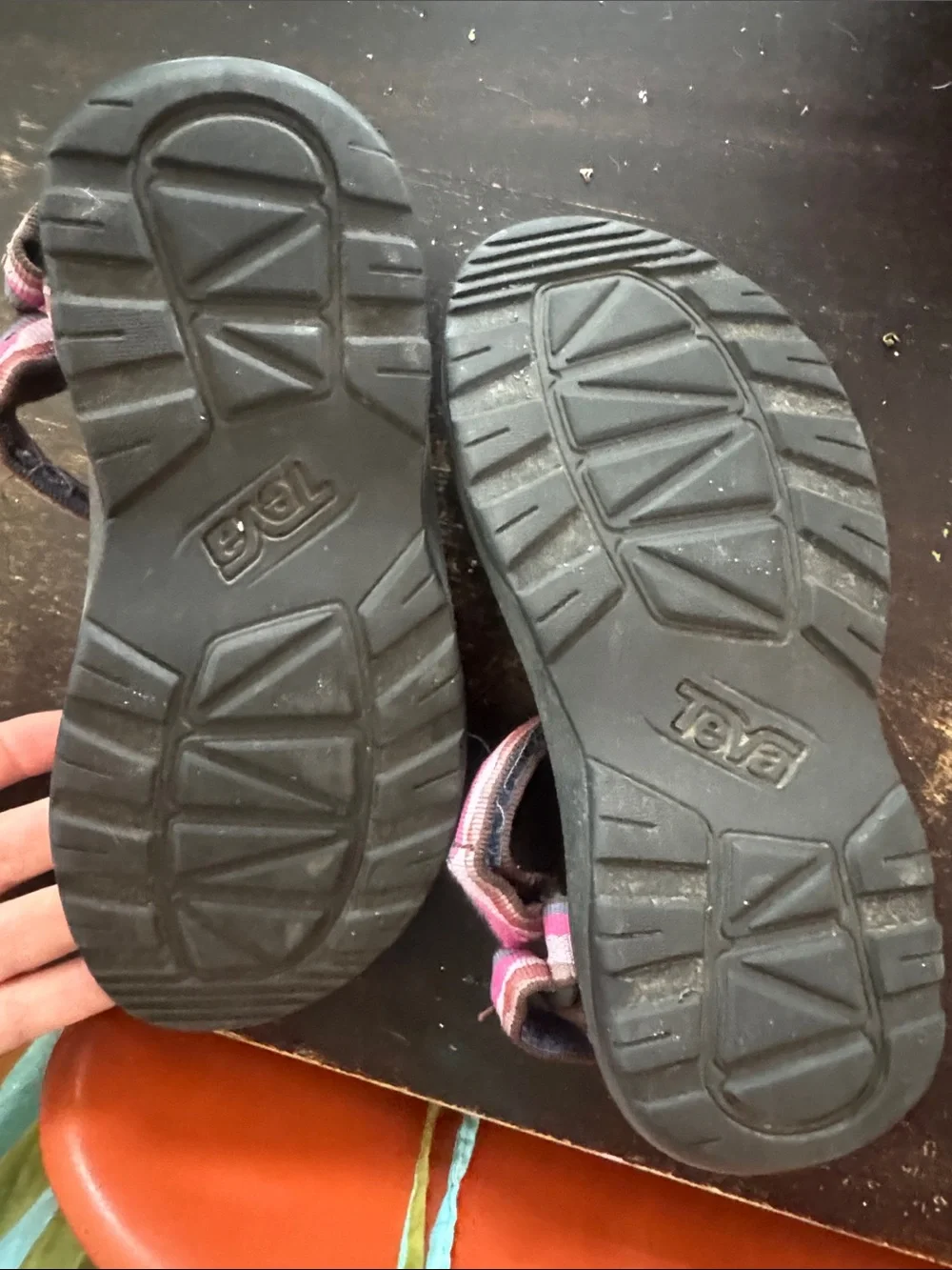 Teva Kids Strappy Sandals in Pink and Navy